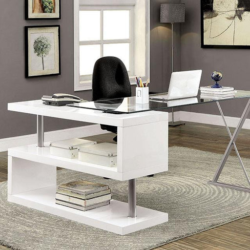 BRONWEN White Desk - Imperial Furniture (Las Vegas, NV) - Multi Location