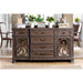 ARCADIA Rustic Natural Tone Server - Imperial Furniture (Las Vegas, NV) - Multi Location