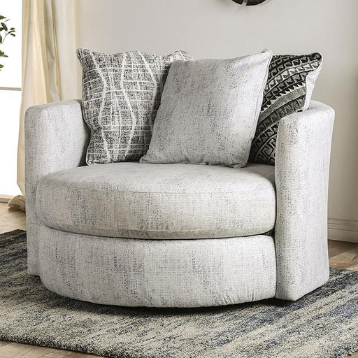 EIMEAR Swivel Chair, Off-white/Black - Imperial Furniture (Las Vegas, NV) - Multi Location