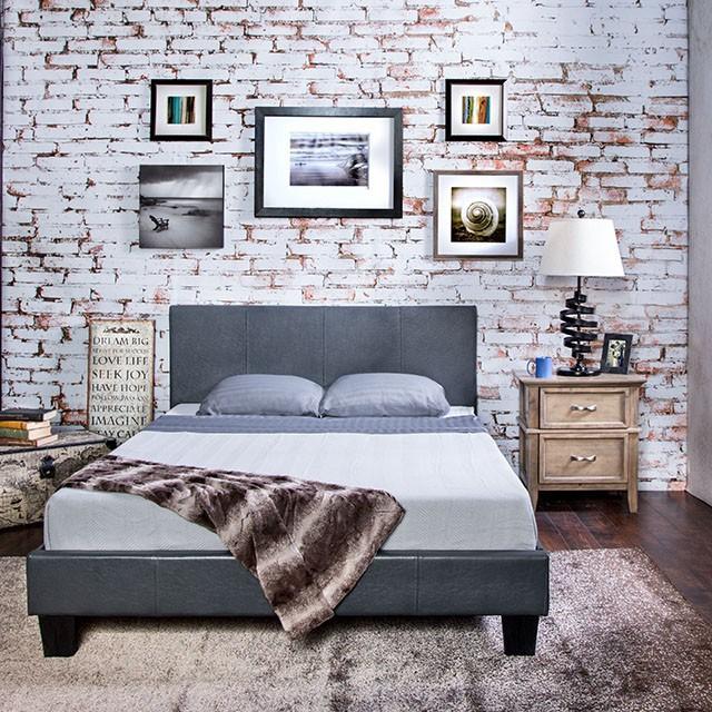 Winn Park Cal.King, E.King, Twin, & Full Bed Chrome, Gray, Brown, & Chrome - Imperial Furniture (Las Vegas, NV) - Multi Location