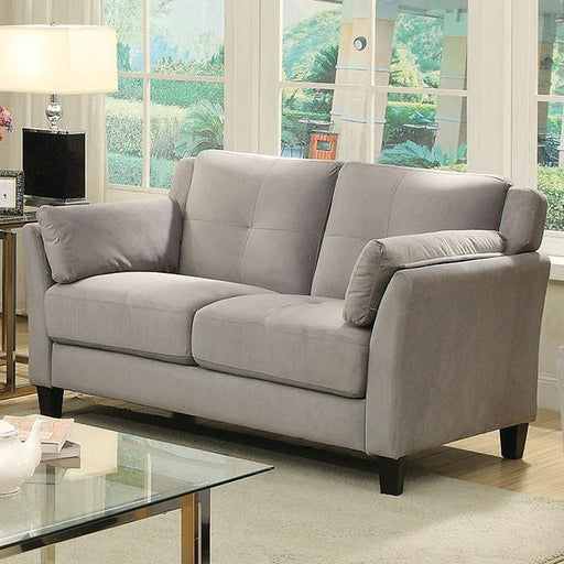 YSABEL Warm Gray Love Seat, Warm Gray (K/D) - Imperial Furniture (Las Vegas, NV) - Multi Location