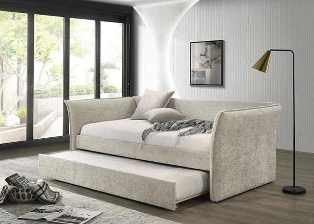 Yuri Twin Daybed w/ Trundle Beige - Imperial Furniture (Las Vegas, NV) - Multi Location