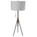 Zaya Brushed Steel Floor Lamp - Imperial Furniture (Las Vegas, NV) - Multi Location