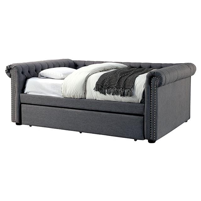 LEANNA Gray Full Daybed w/ Trundle, Gray - Imperial Furniture (Las Vegas, NV) - Multi Location