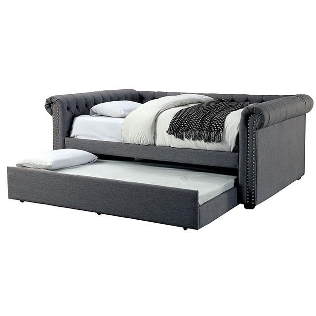 LEANNA Gray Full Daybed w/ Trundle, Gray - Imperial Furniture (Las Vegas, NV) - Multi Location