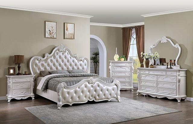Ventresca 4 & 5 Piece Queen Bedroom Set White & Chrome - Imperial Furniture (Las Vegas, NV) - Multi Location