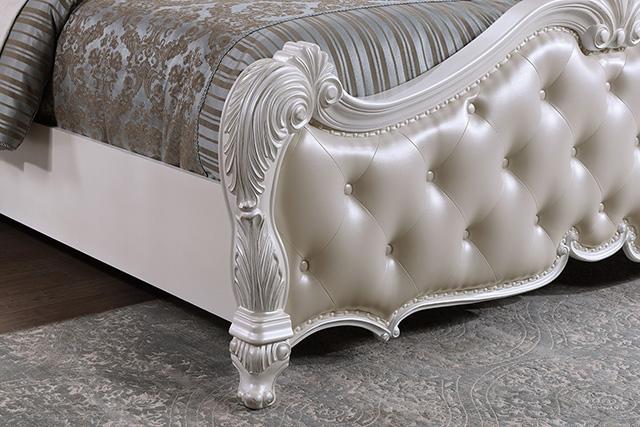 Ventresca 4 & 5 Piece Queen Bedroom Set White & Chrome - Imperial Furniture (Las Vegas, NV) - Multi Location