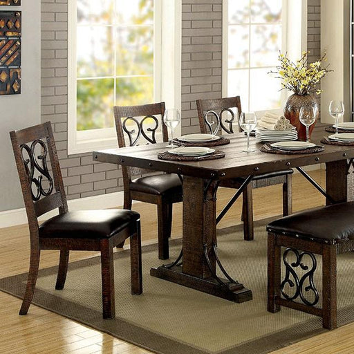 PAULINA Rustic Walnut Dining Table - Imperial Furniture (Las Vegas, NV) - Multi Location