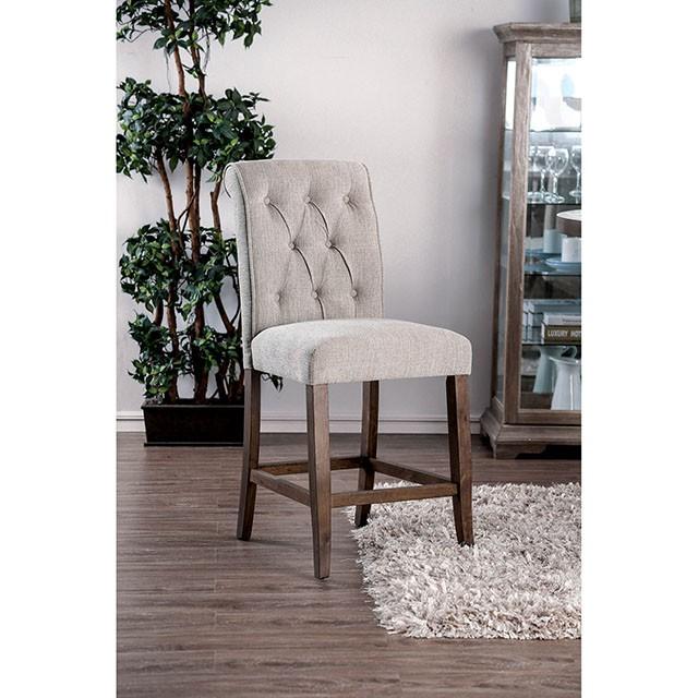 Sania III Beige/Rustic Oak Counter Ht. Chair (2/CTN) - Imperial Furniture (Las Vegas, NV) - Multi Location
