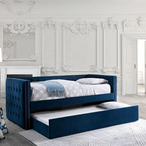 Susanna Navy Daybed w/ Trundle, Navy - Imperial Furniture (Las Vegas, NV) - Multi Location