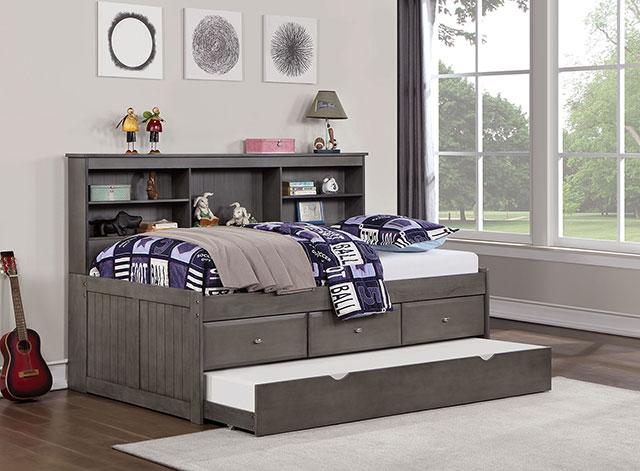 TIBALT Twin DayBed w/ Trundle, Dark Gray - Imperial Furniture (Las Vegas, NV) - Multi Location