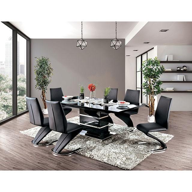 Midvale Black/Chrome Dining Table - Imperial Furniture (Las Vegas, NV) - Multi Location