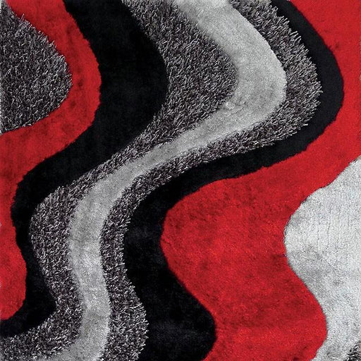 Vancouver Black/Gray/Red 5' X 7' Area Rug - Imperial Furniture (Las Vegas, NV) - Multi Location
