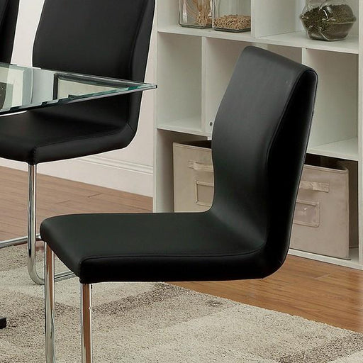 LODIA I Black/Silver Side Chair - Imperial Furniture (Las Vegas, NV) - Multi Location