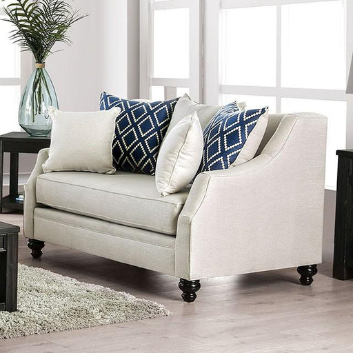 Nefyn Ivory Love Seat - Imperial Furniture (Las Vegas, NV) - Multi Location