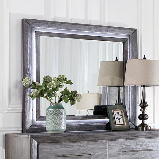 RAIDEN Mirror w/ LED, Gray - Imperial Furniture (Las Vegas, NV) - Multi Location