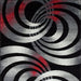Serang Gray/Red 5' X 7' Area Rug - Imperial Furniture (Las Vegas, NV) - Multi Location