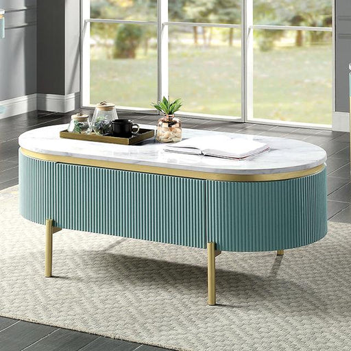 KOBLENZ Coffee Table, Light Teal - Imperial Furniture (Las Vegas, NV) - Multi Location
