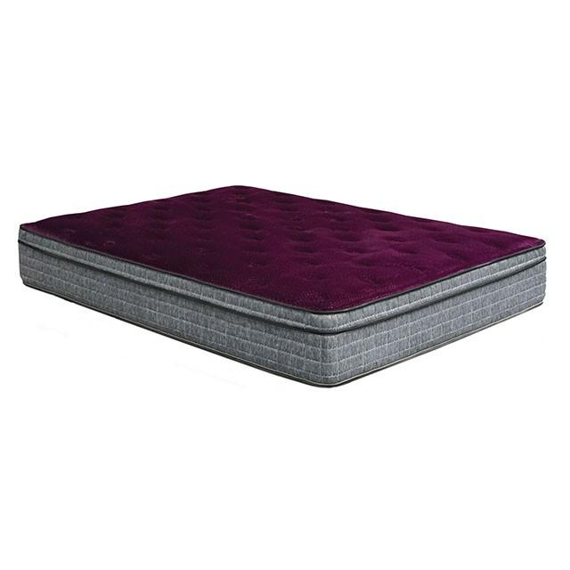 Purple/Grey 13" Euro Pillow Top Mattress Non-Flip, Full - Imperial Furniture (Las Vegas, NV) - Multi Location