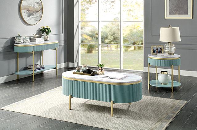 KOBLENZ Sofa Table, Light Teal - Imperial Furniture (Las Vegas, NV) - Multi Location