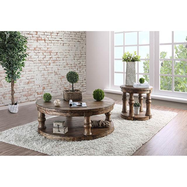 Mika Antique Oak End Table - Imperial Furniture (Las Vegas, NV) - Multi Location