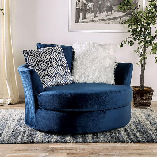 WALDPORT Swivel Chair, Navy - Imperial Furniture (Las Vegas, NV) - Multi Location