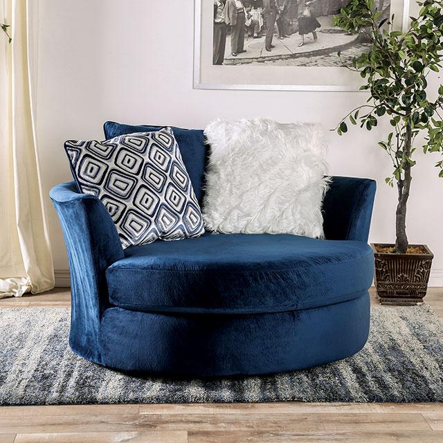 WALDPORT Swivel Chair, Navy - Imperial Furniture (Las Vegas, NV) - Multi Location