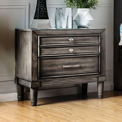 DAPHNE Gray Night Stand - Imperial Furniture (Las Vegas, NV) - Multi Location