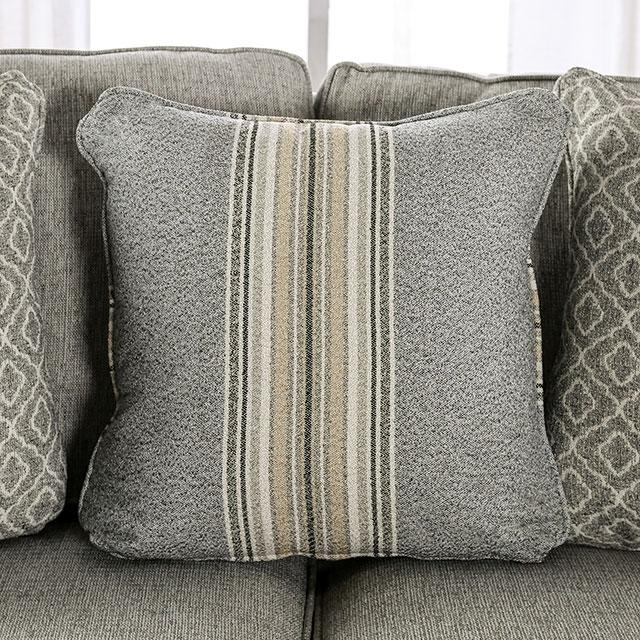 STEPHNEY Loveseat, Gray/Gold - Imperial Furniture (Las Vegas, NV) - Multi Location
