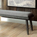 Vilhelm I Gray Bench - Imperial Furniture (Las Vegas, NV) - Multi Location
