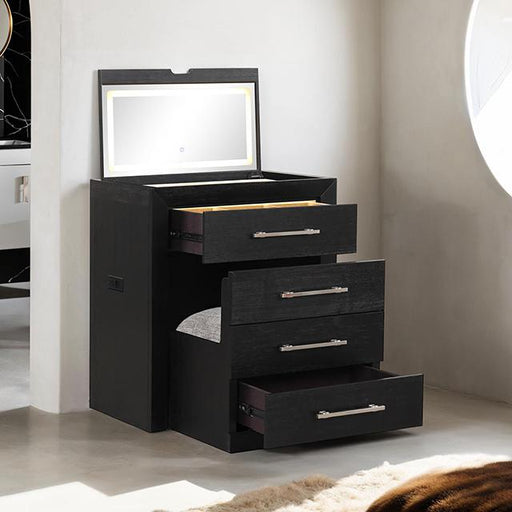 Ashbourne Bedside Vanity Set with Stool Contemporary - Imperial Furniture (Las Vegas, NV) - Multi Location