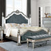 Azha Silver/Gray Cal.King & Queen Bed - Imperial Furniture (Las Vegas, NV) - Multi Location