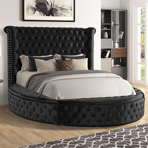 SANSOM E.King & Queen Bed, Black, Blue, & Grey - Imperial Furniture (Las Vegas, NV) - Multi Location