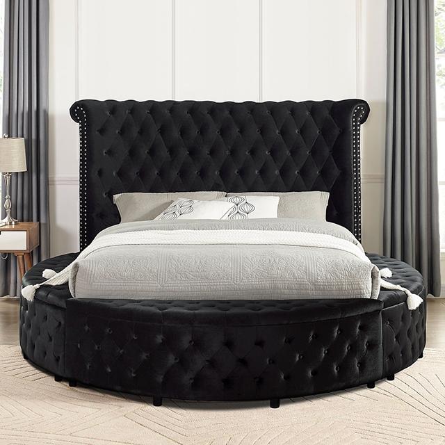 SANSOM E.King & Queen Bed, Black, Blue, & Grey - Imperial Furniture (Las Vegas, NV) - Multi Location