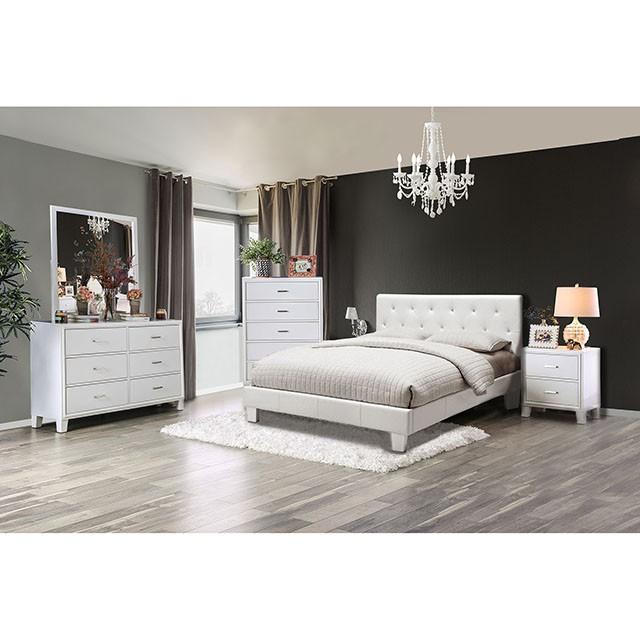 Velen Black Cal.King, E.King, Full, & Twin Bed Black & White - Imperial Furniture (Las Vegas, NV) - Multi Location