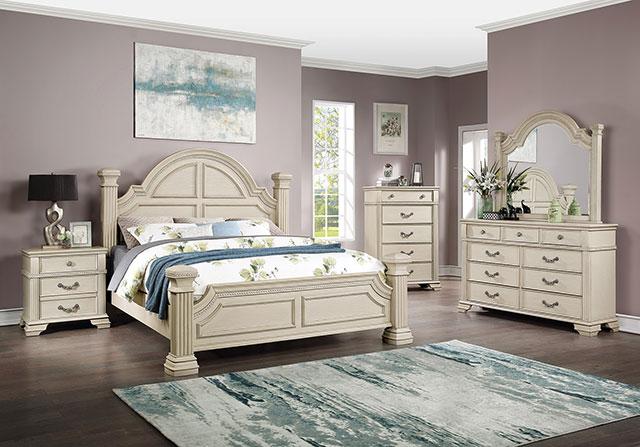 Pamphilos 4 & 5 Piece Queen Bedroom Set Gray & White - Imperial Furniture (Las Vegas, NV) - Multi Location