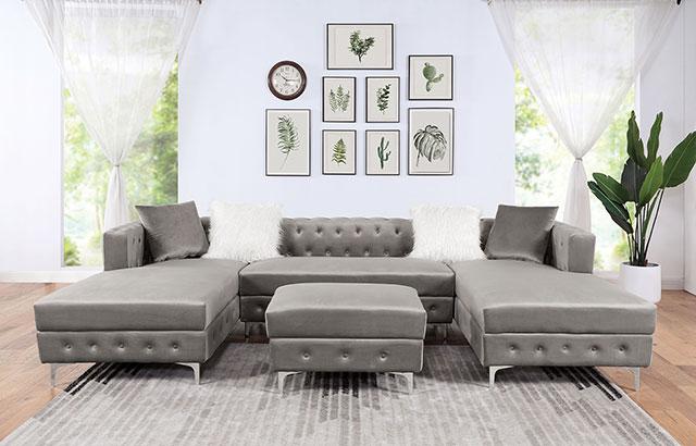 CIABATTONI Sectional, Gray - Imperial Furniture (Las Vegas, NV) - Multi Location