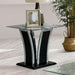Staten Glossy Black/Chrome End Table - Imperial Furniture (Las Vegas, NV) - Multi Location