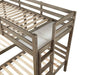 HORTENSE Triple Twin Bunk Bed, W. Gray - Imperial Furniture (Las Vegas, NV) - Multi Location
