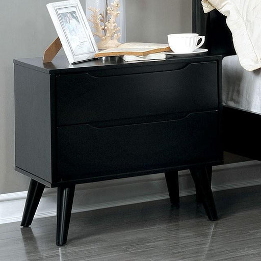 LENNART II Black Night Stand - Imperial Furniture (Las Vegas, NV) - Multi Location