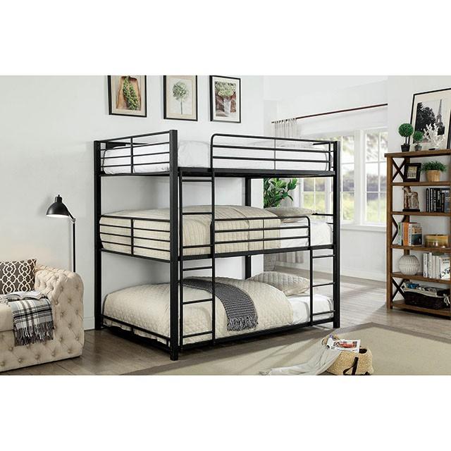 Olga I Antique Black Full/Full Bunk Bed - Imperial Furniture (Las Vegas, NV) - Multi Location