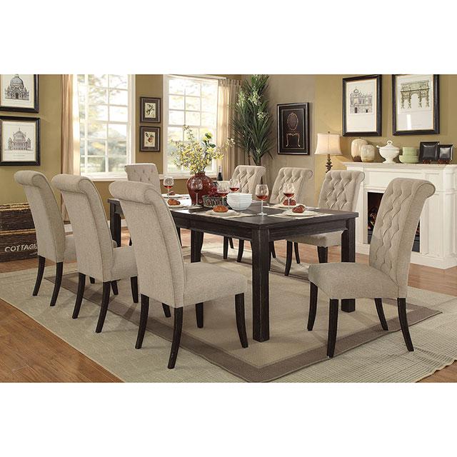 Mashall Beige/Antique Black Side Chair, Ivory (2/CTN) - Imperial Furniture (Las Vegas, NV) - Multi Location