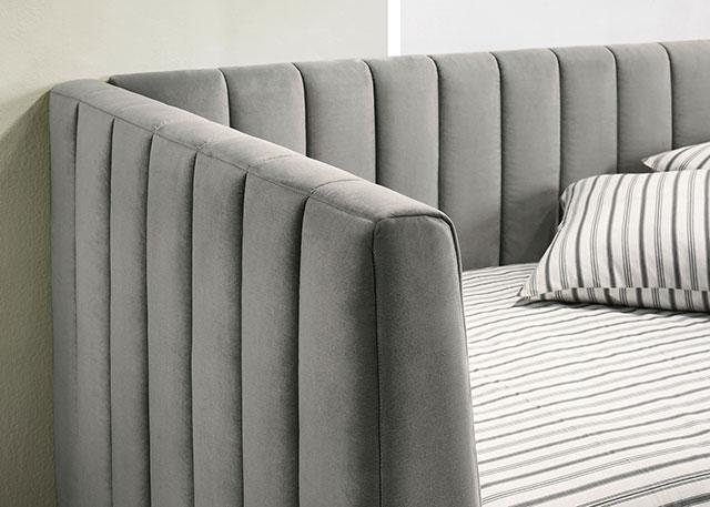 NEOMA Twin Daybed, Light Gray - Imperial Furniture (Las Vegas, NV) - Multi Location