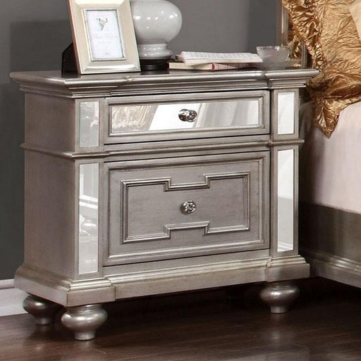 Salamanca Silver Night Stand - Imperial Furniture (Las Vegas, NV) - Multi Location