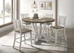 DAKOTA Counter Ht. Table, A. White/Ash Brown - Imperial Furniture (Las Vegas, NV) - Multi Location