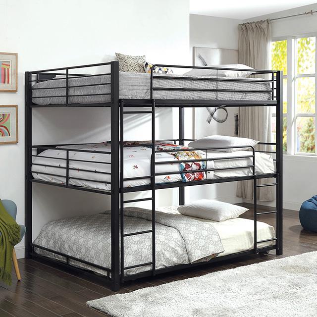 Olga I Antique Black Full/Full Bunk Bed - Imperial Furniture (Las Vegas, NV) - Multi Location