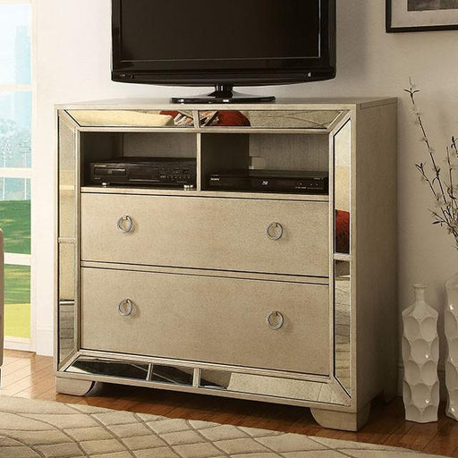 LORAINE Champagne Media Chest - Imperial Furniture (Las Vegas, NV) - Multi Location