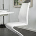 Midvale White/Chrome Side Chair (2/CTN) - Imperial Furniture (Las Vegas, NV) - Multi Location