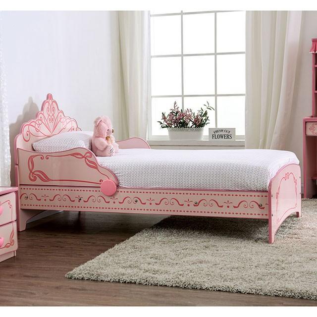 PRINCESS CROWN SINGLE BED Twin Bed - Imperial Furniture (Las Vegas, NV) - Multi Location