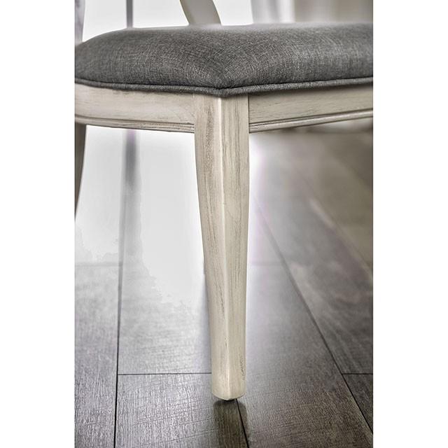 Kathryn Antique White/Gray Side Chair, Antique White (2/CTN) - Imperial Furniture (Las Vegas, NV) - Multi Location